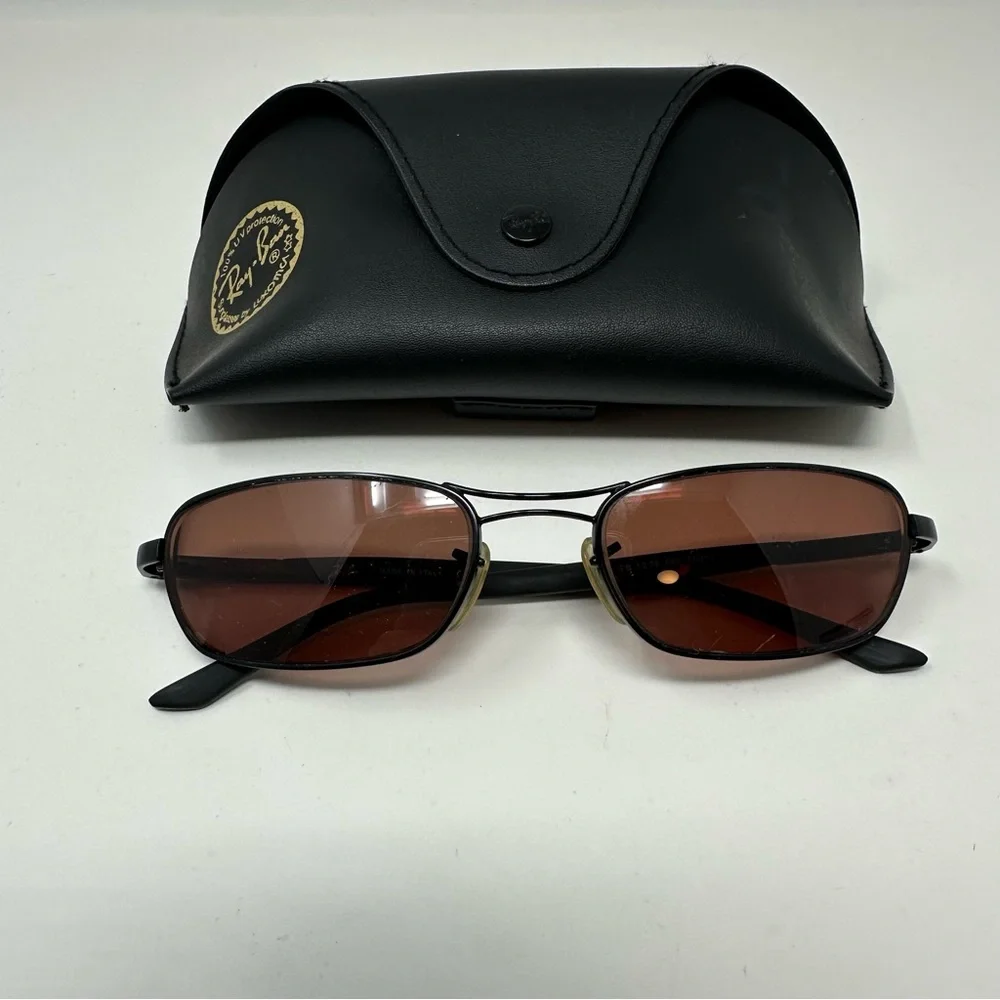 Ray-Ban RB 3270 Sunglass Frames Made in Italy and Case Black Size 56 19